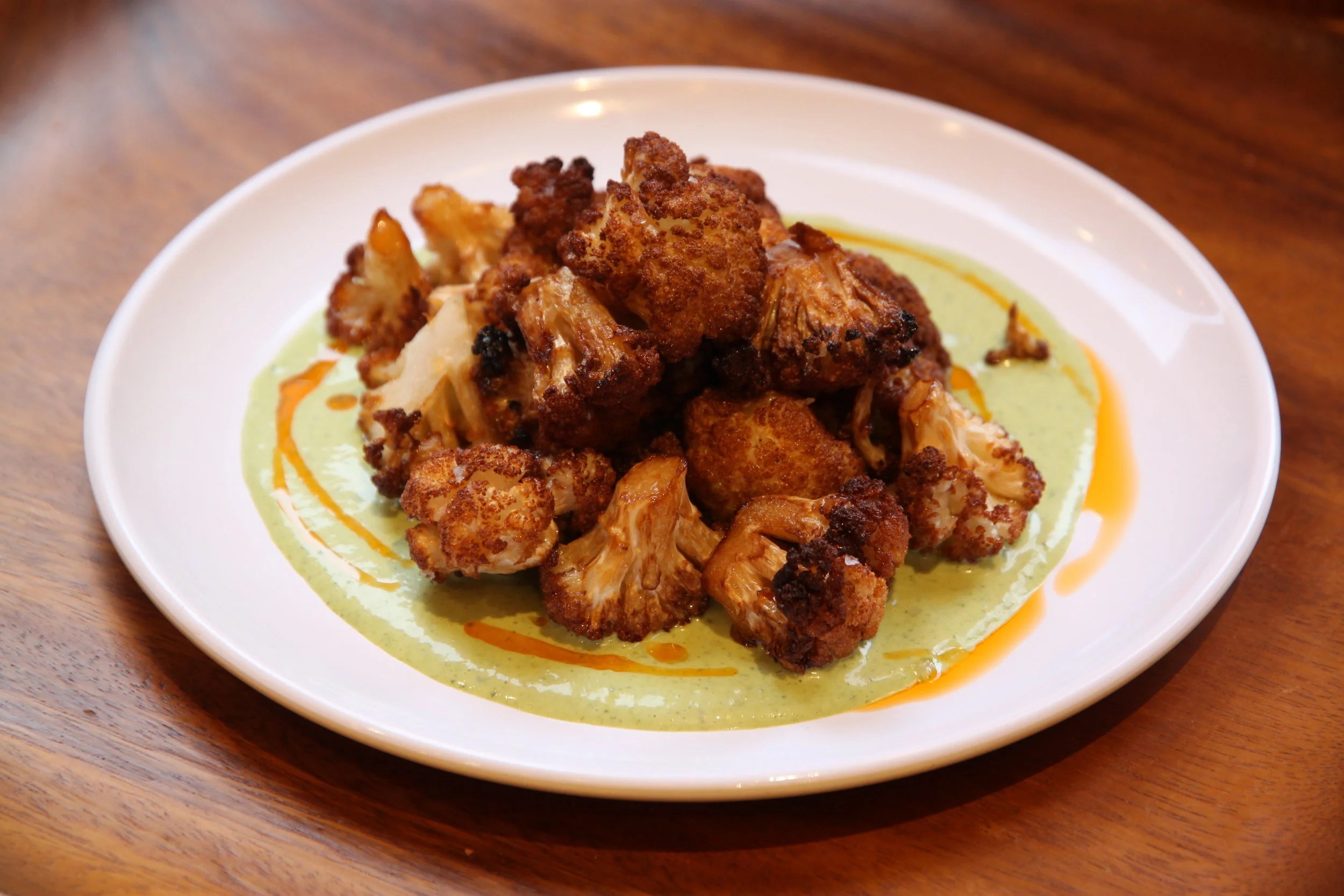 Cauliflower with mojo verde